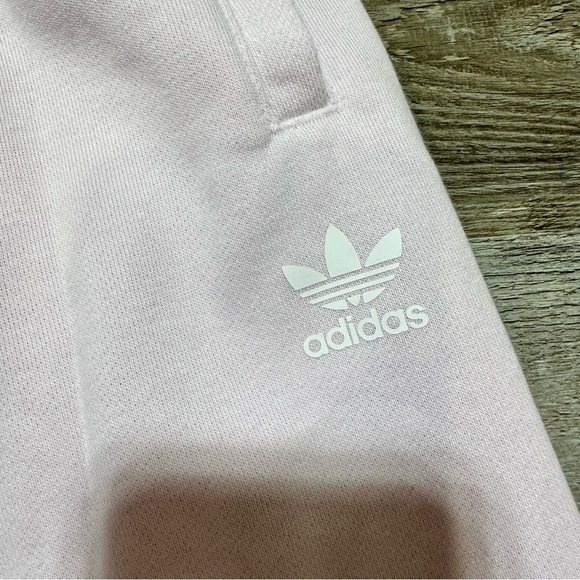 Adidas Originals Adicolor Jogger Sweatpants Drawcord Fleece Logo Pink Size Large - Picture 5 of 8